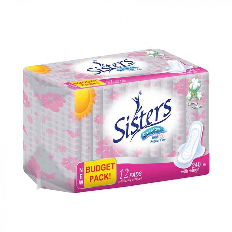 Sisters Sanitary Napkin Budget Pack Silk Floss Single (Day-use) 12 Pads