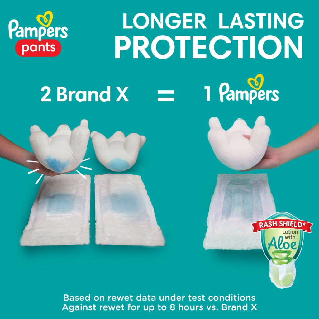 Pampers Baby Dry Pants Diapers with Rash Shield Medium 34