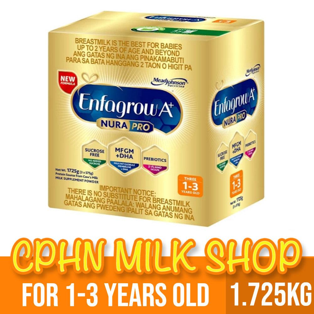 Enfagrow A+ Three NuraPro 1.725kg for 1-3 Years Old Milk Supplement