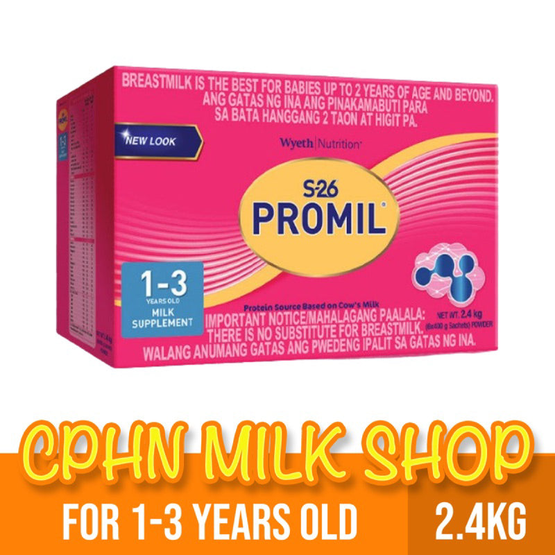 S-26 PROMIL THREE 2.4kg | 1.8kg | 1.2kg | 600g for 1-3 Years Old (Variation)