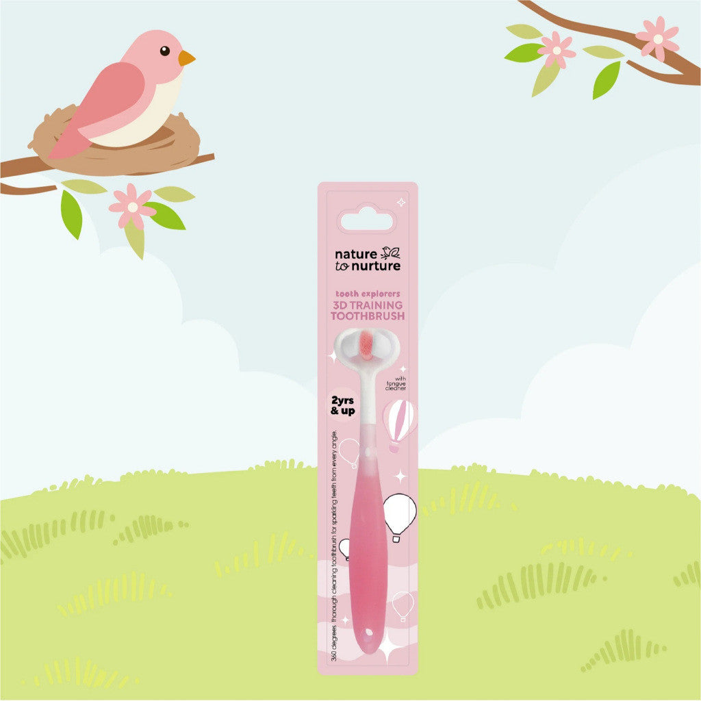 Nature to Nurture Tooth Explorers 3D Training Toothbrush-PINK
