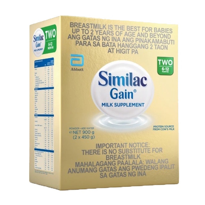 Similac Gain 900g for 6-12 Months Old Infant Formula