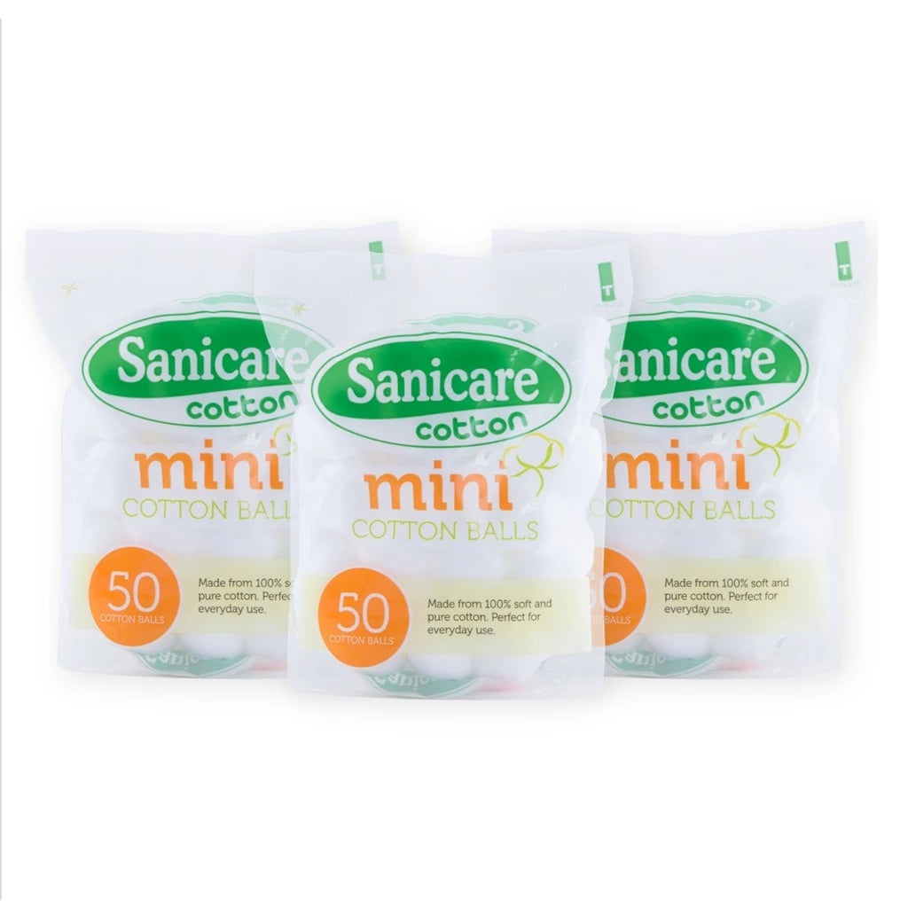 Sanicare Mini Cotton Balls 50 Balls
