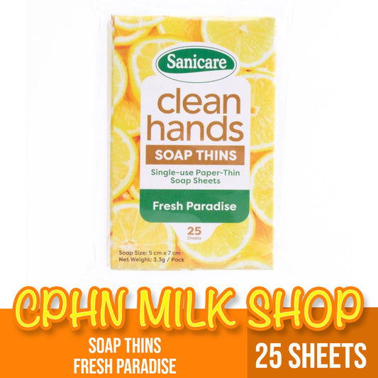 Sanicare Clean Hands Soap Thins 25 Sheets - Fresh Paradise