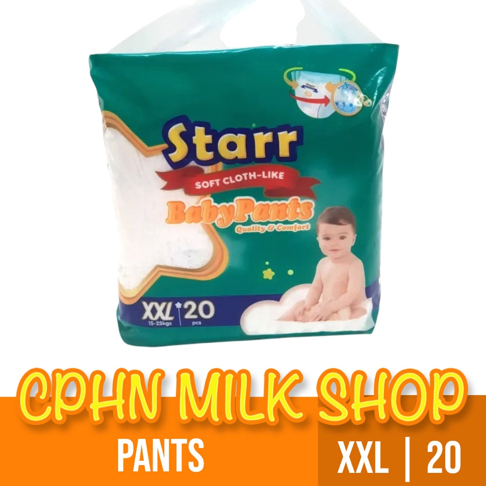 Starr Soft Cloth-Like Pants Baby Diaper XXL 20
