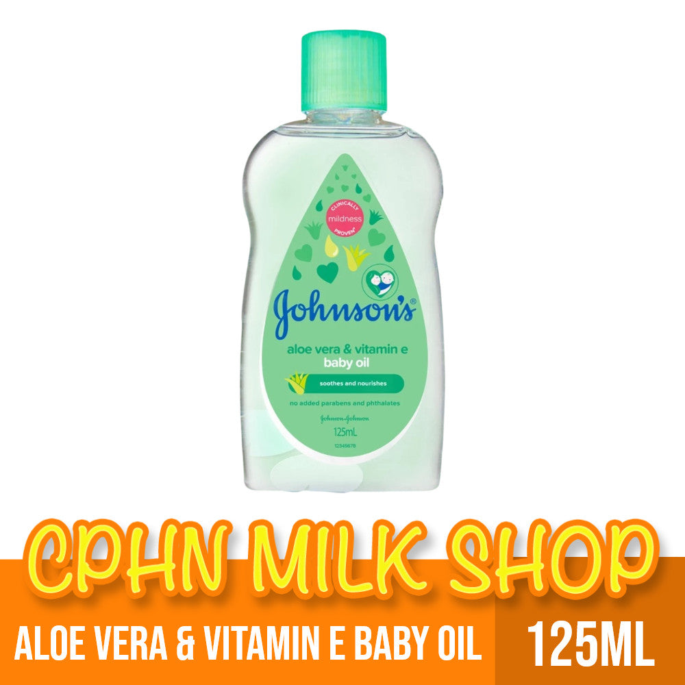 Johnson's Aloe Vera and Vitamin E Baby Oil 125ml