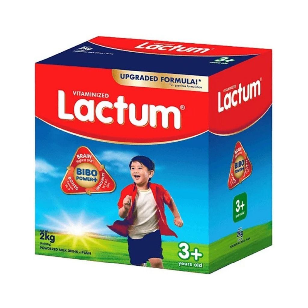 Lactum 3+ Plain 2kg for Children Above 3 Years Old Powdered Milk Drink