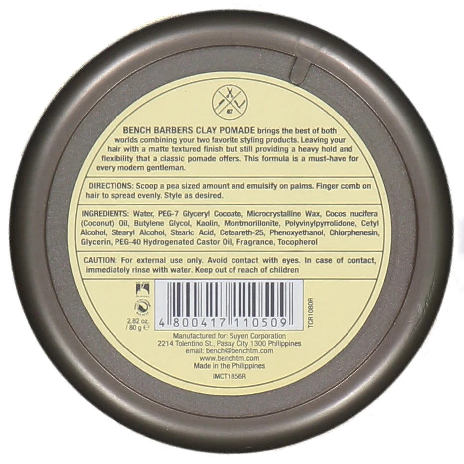 BENCH/ Barbers Clay Pomade 80g