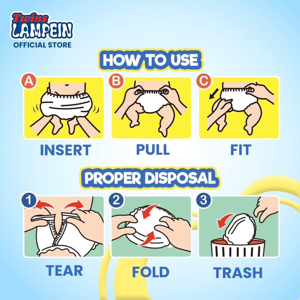 Twins Lampein Pants Baby Diapers XXL 23