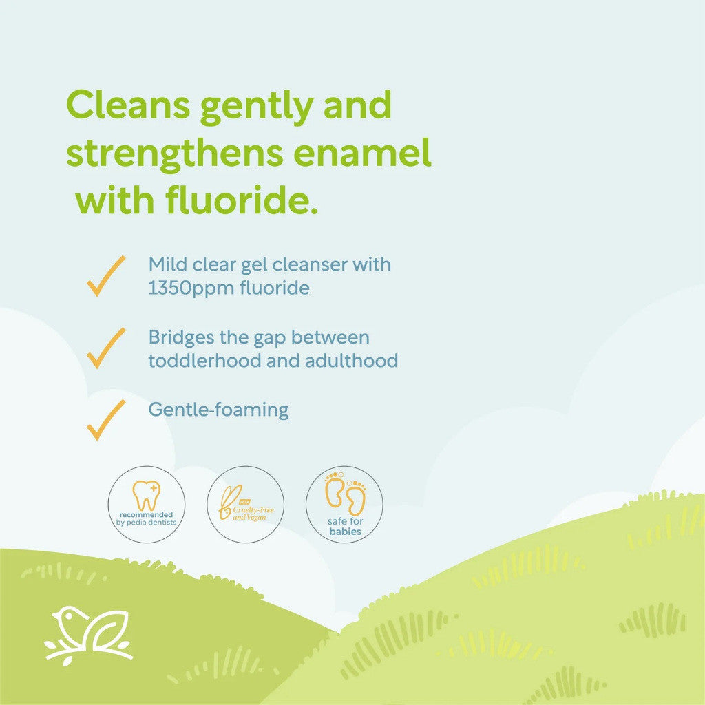 Nature to Nurture Toddler Fluoride Toothpaste 50ml(6 mos-2yrs old) - FLAVOR FREE