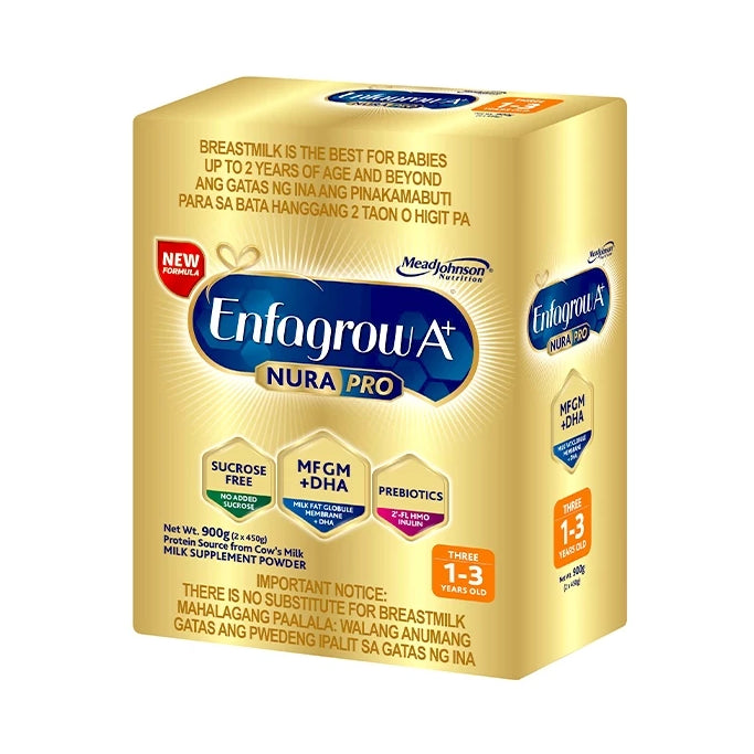 Enfagrow A+ Three NuraPro 900g for 1-3 Years Old Milk Supplement