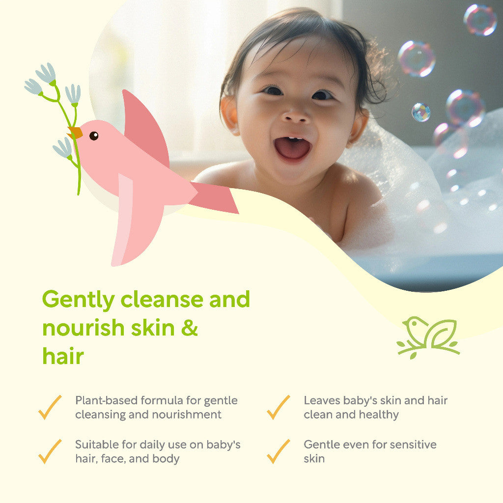 Nature to Nurture Baby LAVENDER Shampoo and Body Wash 750ml
