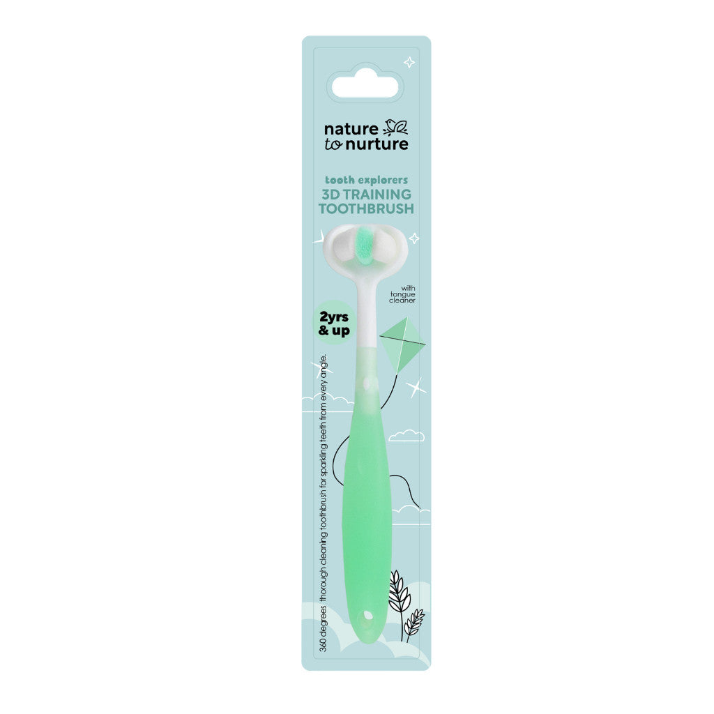 Nature to Nurture Tooth Explorers 3D Training Toothbrush-GREEN