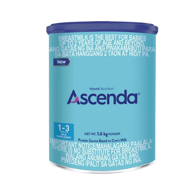 Wyeth Nutrition ASCENDA 3 1.6kg for 1-3 Years Old Milk Supplement
