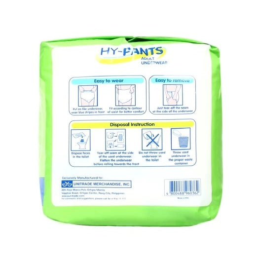 Hy-Pants Adult Underwear Medium 10s
