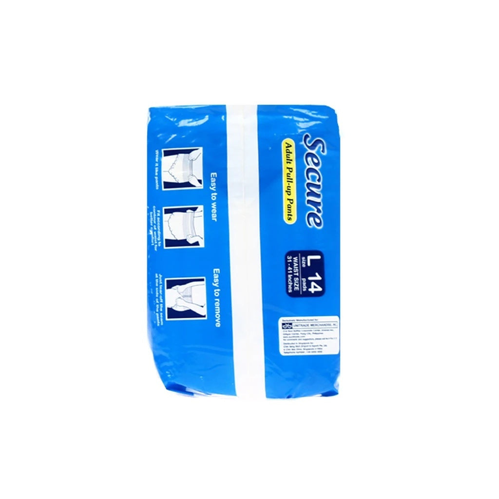 Secure Adult Diaper Pull-up Pants Large 14's - PANTS ADULT DIAPER