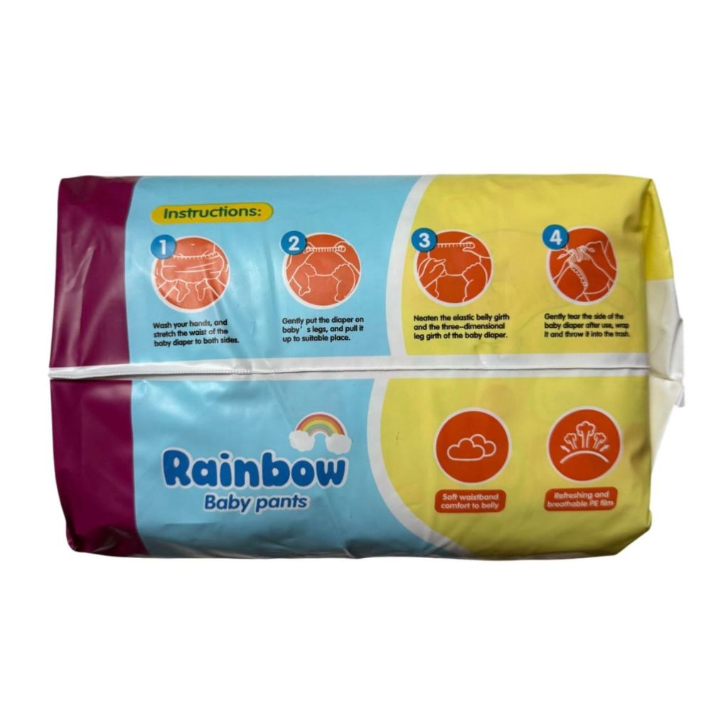 Rainbow Pants Baby Diapers Medium 30