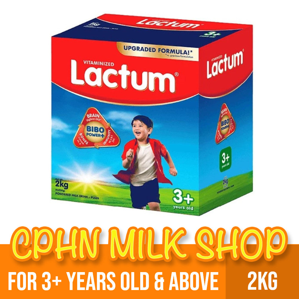 Lactum 3+ Plain 2kg for Children Above 3 Years Old Powdered Milk Drink