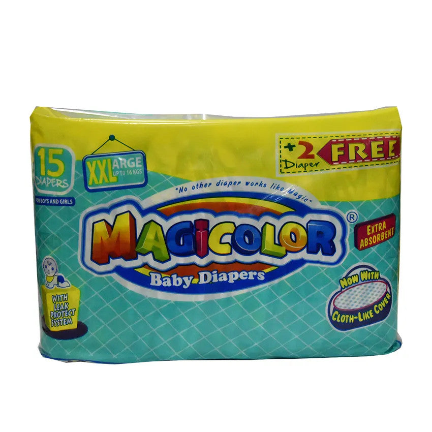 Magicolor Tape Baby Diapers XXL 15