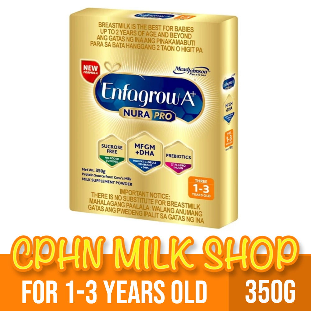 Enfagrow A+ Three NuraPro 350g for 1-3 Years Old Milk Supplement