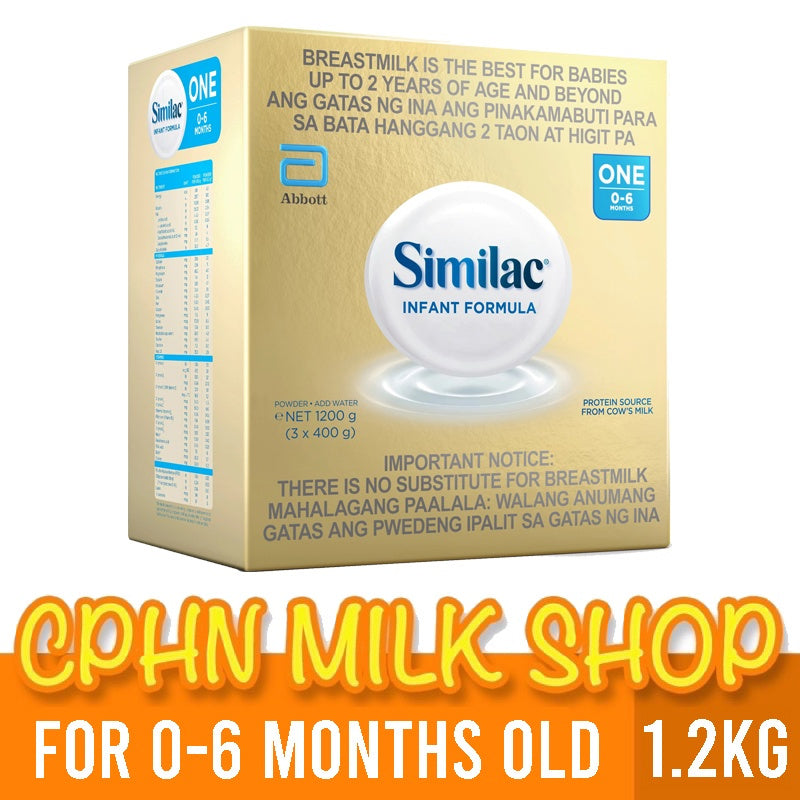 Similac 2.4kg | 1.8kg | 1.2kg | 900g | 400g for 0-6 Months Old (Variation)