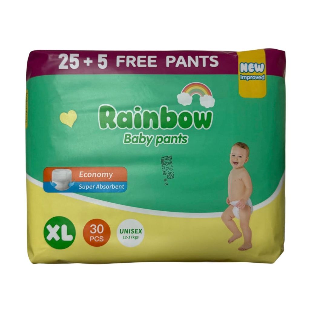 Rainbow Pants Baby Diapers XL 30