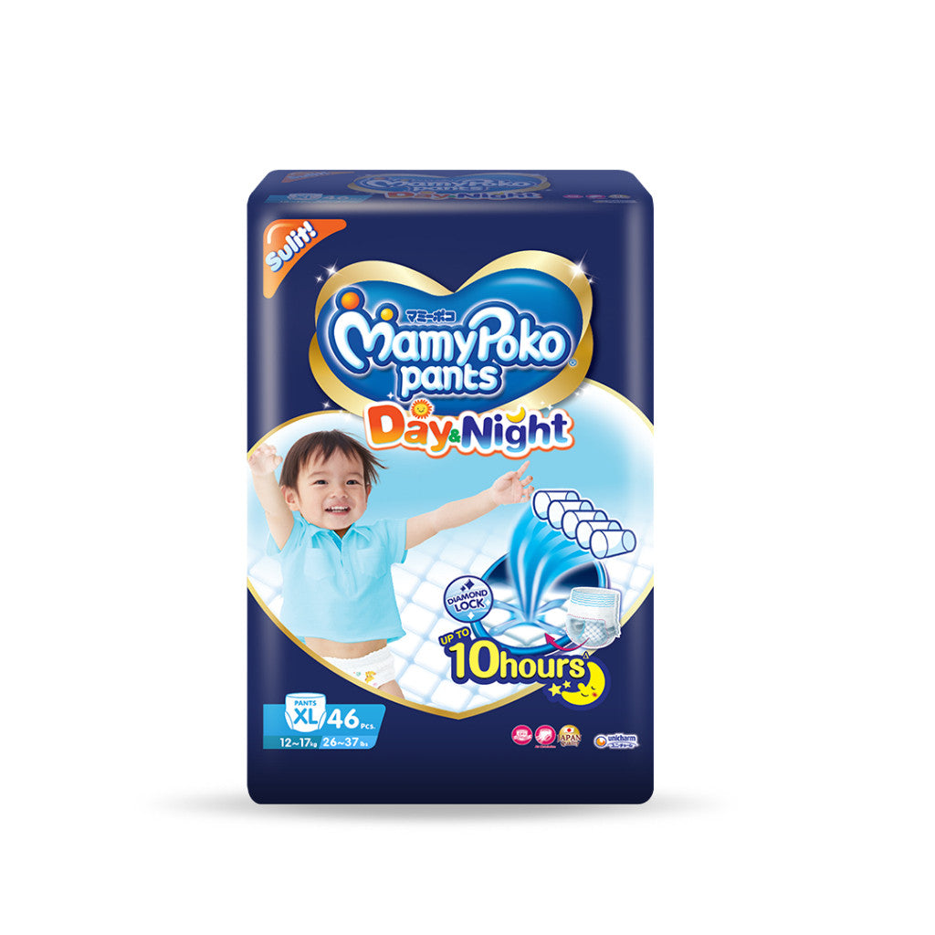 MamyPoko Day and Night Pants Baby Diapers XL 46