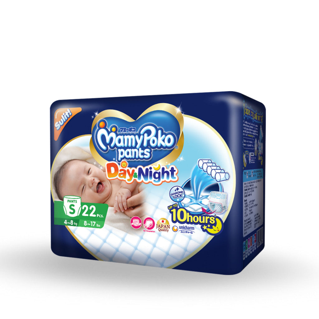 MamyPoko Day and Night Pants Baby Diapers Small 22