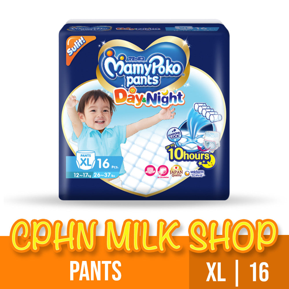 MamyPoko Day and Night Pants Baby Diapers XL 16