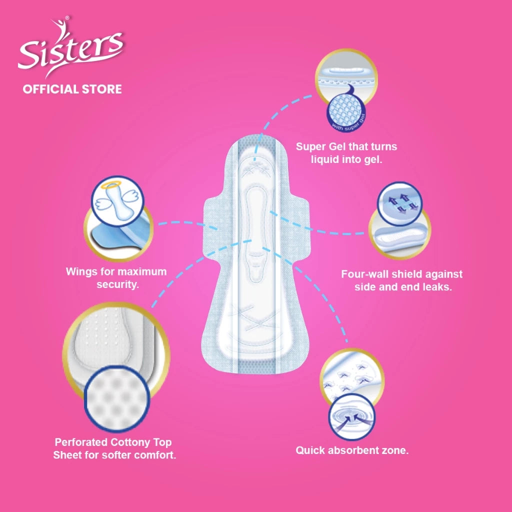 Sisters Sanitary Napkin Budget Pack Silk Floss Single (Day-use) 12 Pads