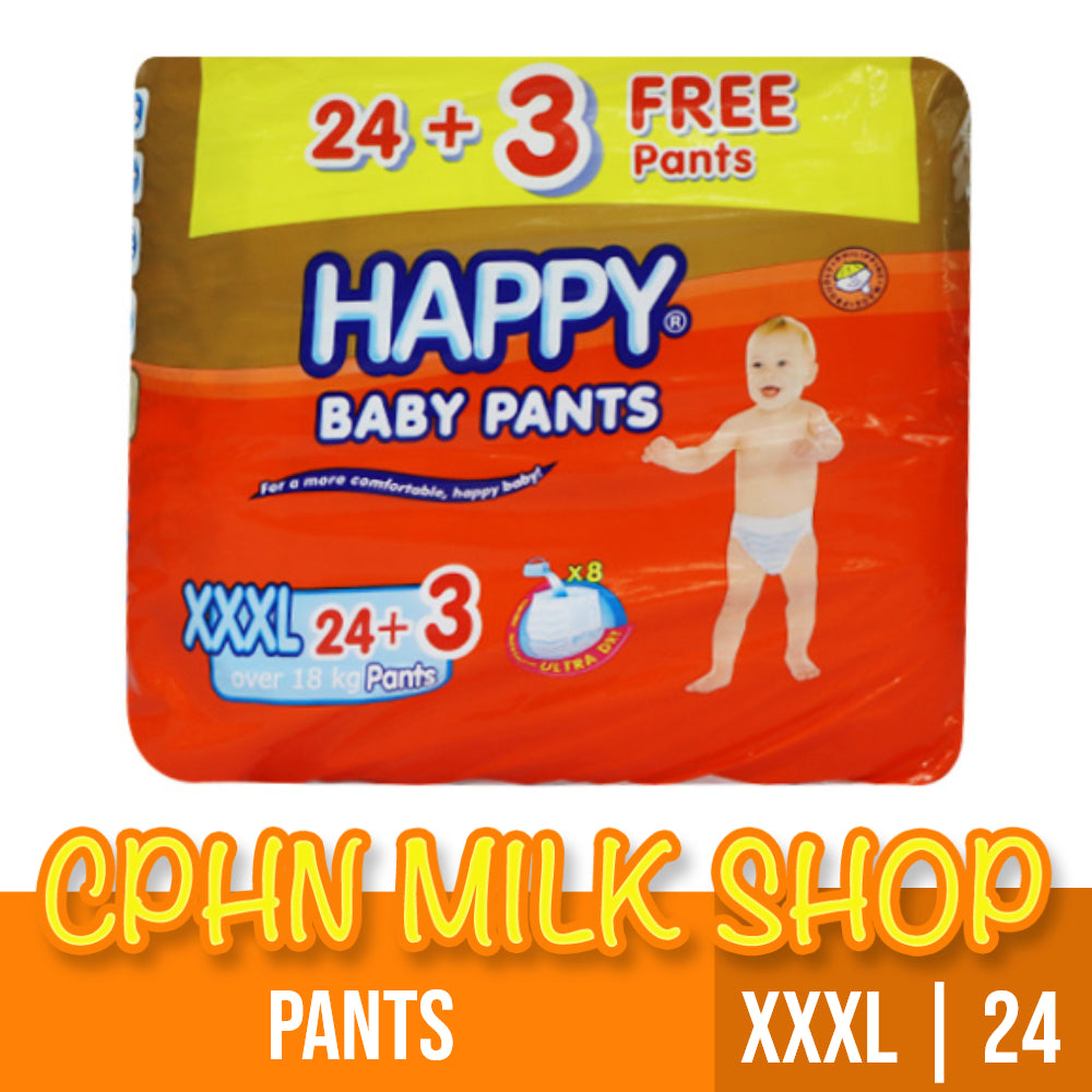Happy Pants Baby Diapers XXXL 24