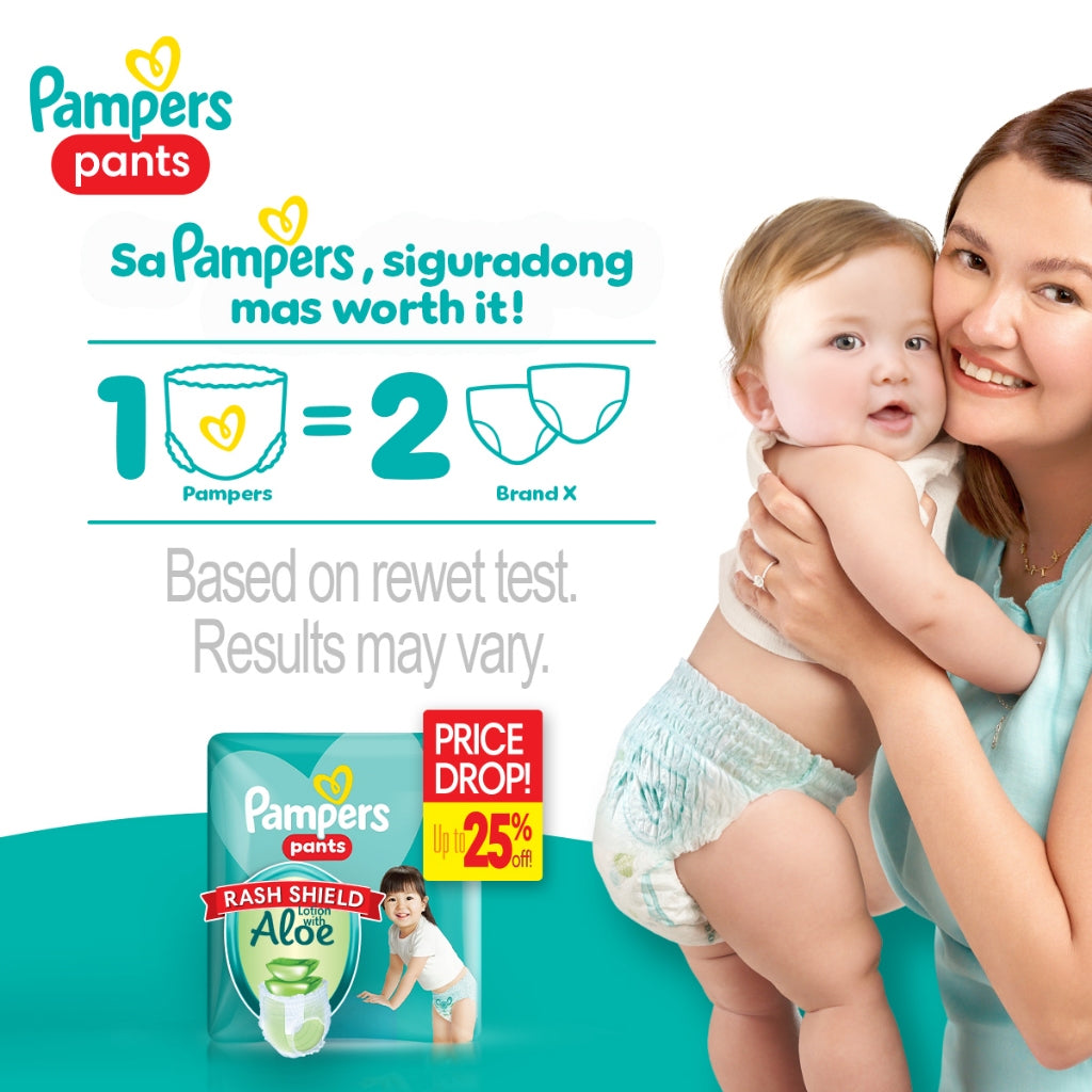Pampers Baby Dry Pants Diapers with Rash Shield XXL 22