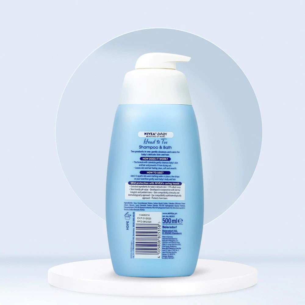 NIVEA Baby Head-To-Toe Shampoo & Bath 500ml