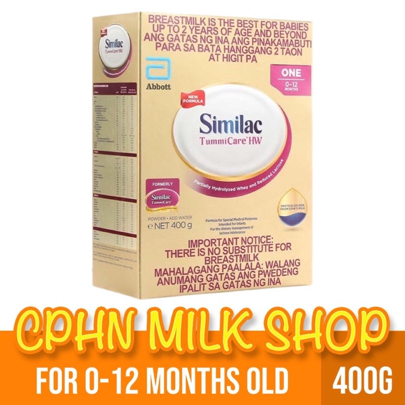 Similac Tummicare HW One 2kg | 1.6kg | 800g | 400g for 0-6 Months Old (Variation)