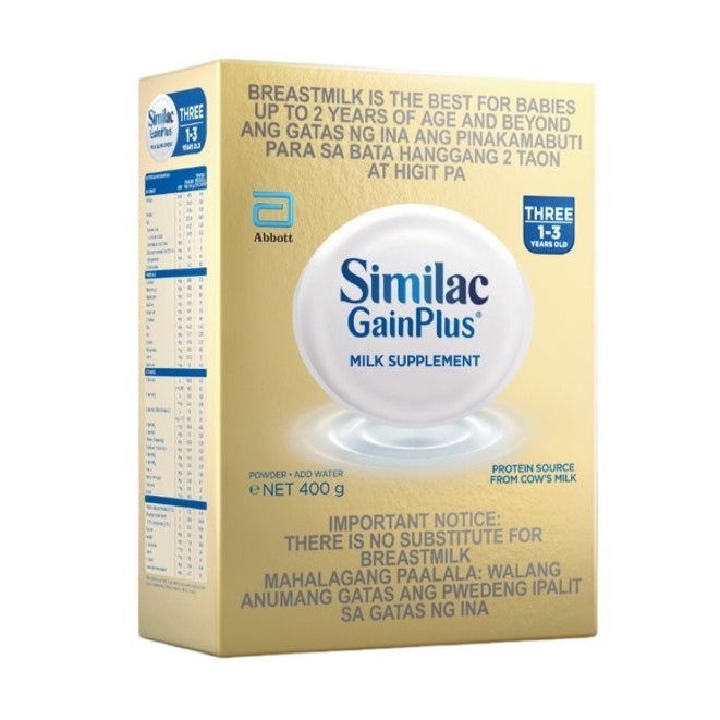 Similac GainPlus 400g for 1-3 Years Old Milk Supplement
