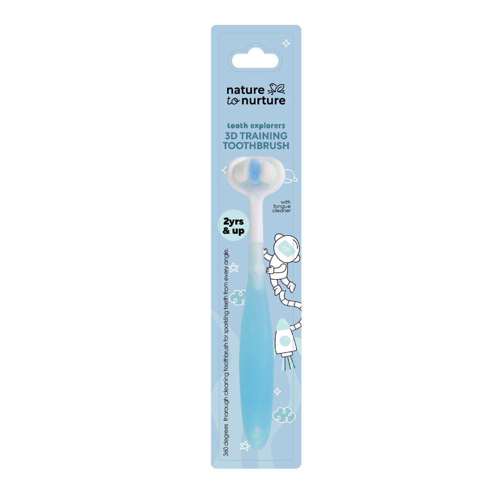 Nature to Nurture Tooth Explorers 3D Training Toothbrush-BLUE