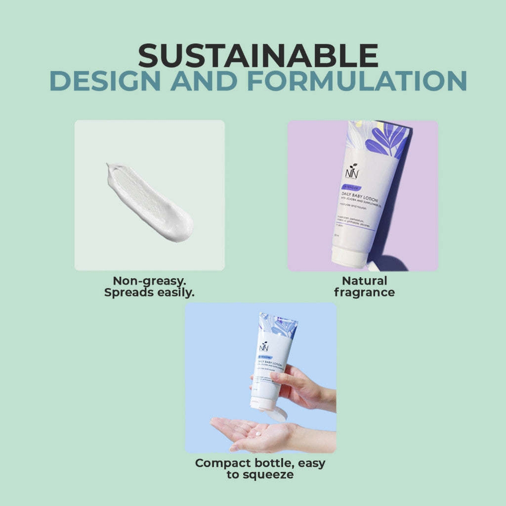 Nature to Nurture Daily Baby Lotion 200mL - LAVENDER