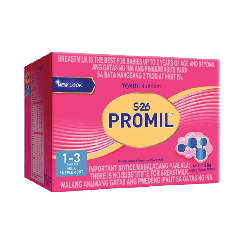 S-26 PROMIL THREE 2.4kg | 1.8kg | 1.2kg | 600g for 1-3 Years Old (Variation)