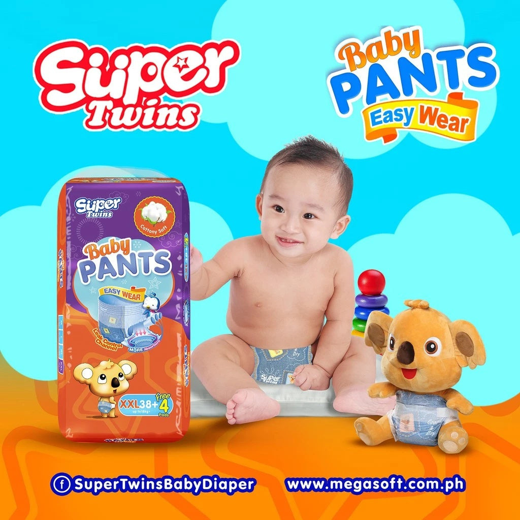 Super Twins Pants Baby Diaper XXL 38 - PANTS