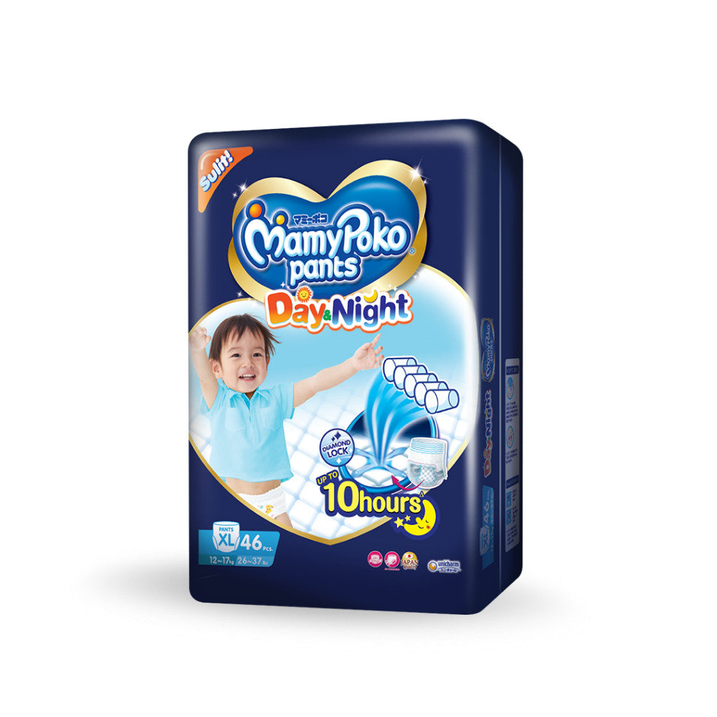 MamyPoko Day and Night Pants Baby Diapers XL 46