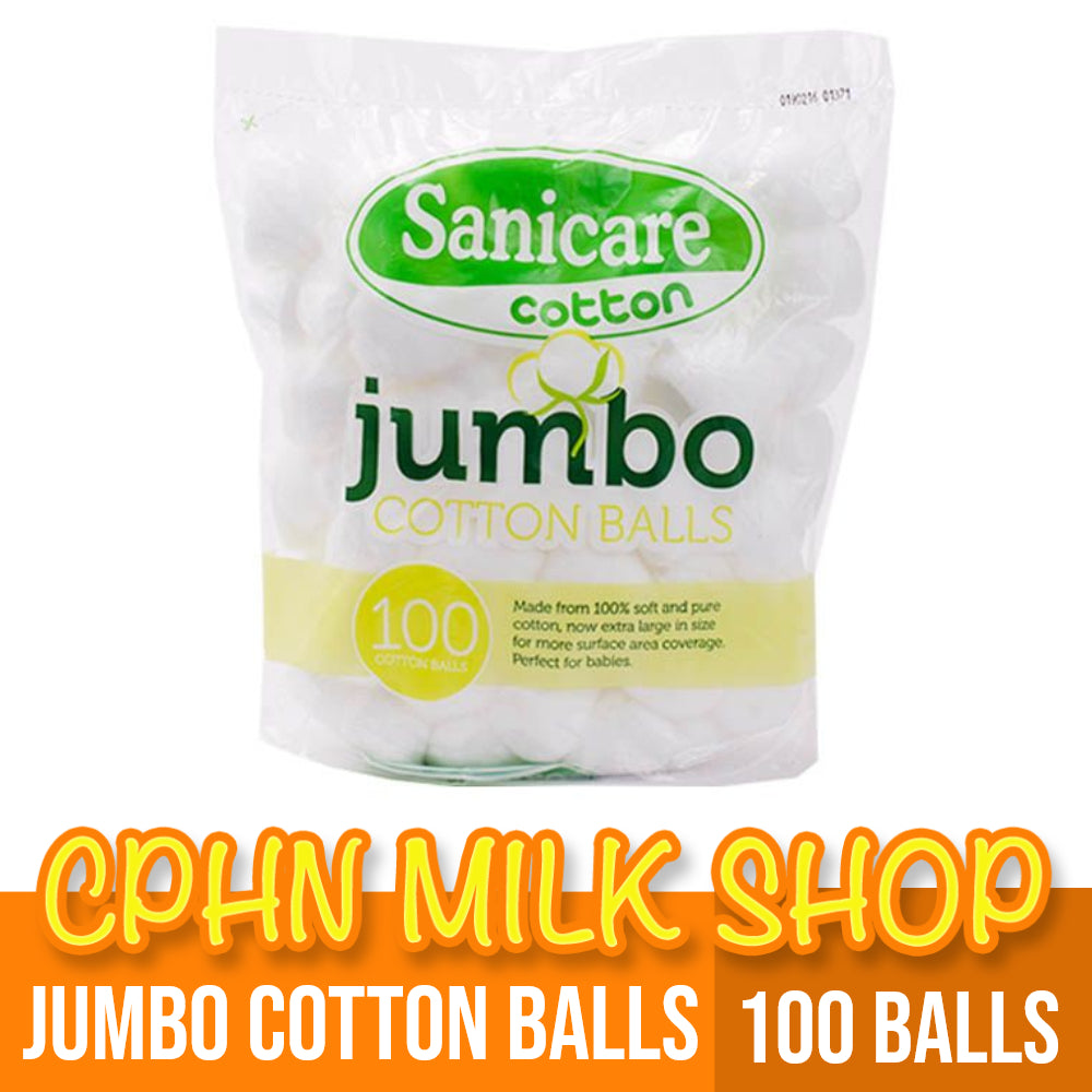 Sanicare Jumbo Cotton Balls 100 Balls