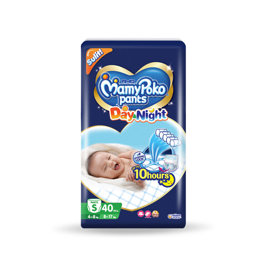 MamyPoko Day and Night Pants Baby Diapers Small 40