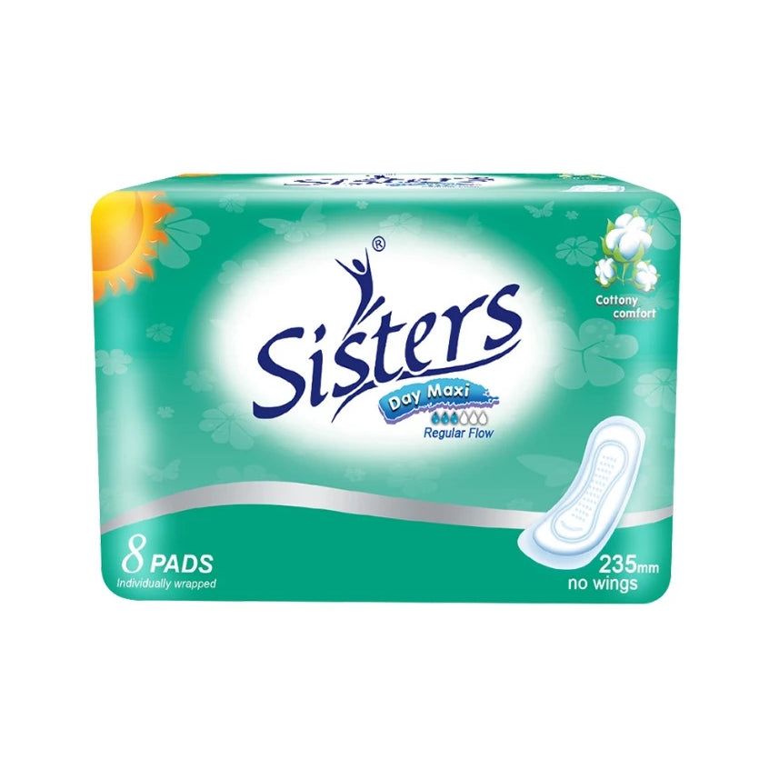 Sisters Sanitary Napkin Silk Floss Non Wings (Day-use) 8 Pads