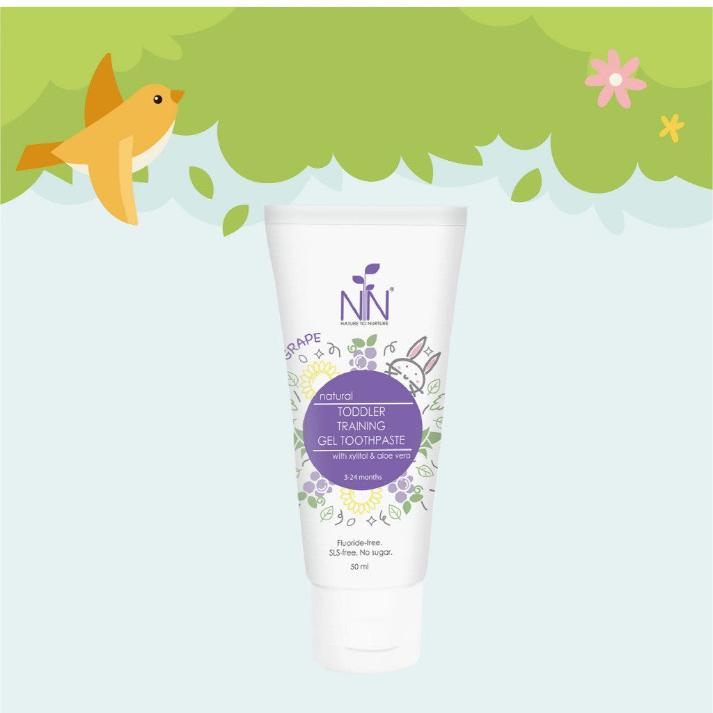Nature to Nurture Toddler Training Toothpaste 50ml (3-24 mos) - GRAPE FLAVOR