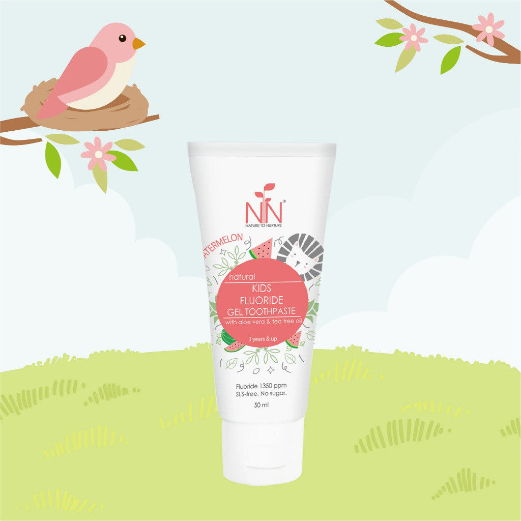 Nature to Nurture Kids Fluoride Toothpaste Watermelon 50ml(3 yrs &up)