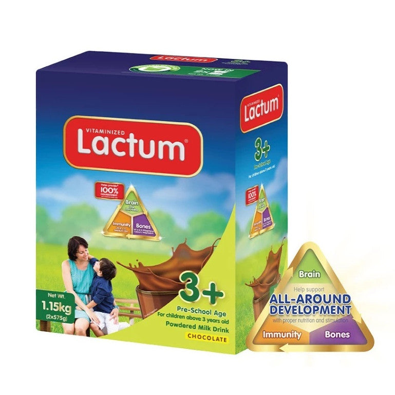 Lactum 3+ Chocolate 1.15kg for Children Above 3 Years Old Powdered Milk Drink