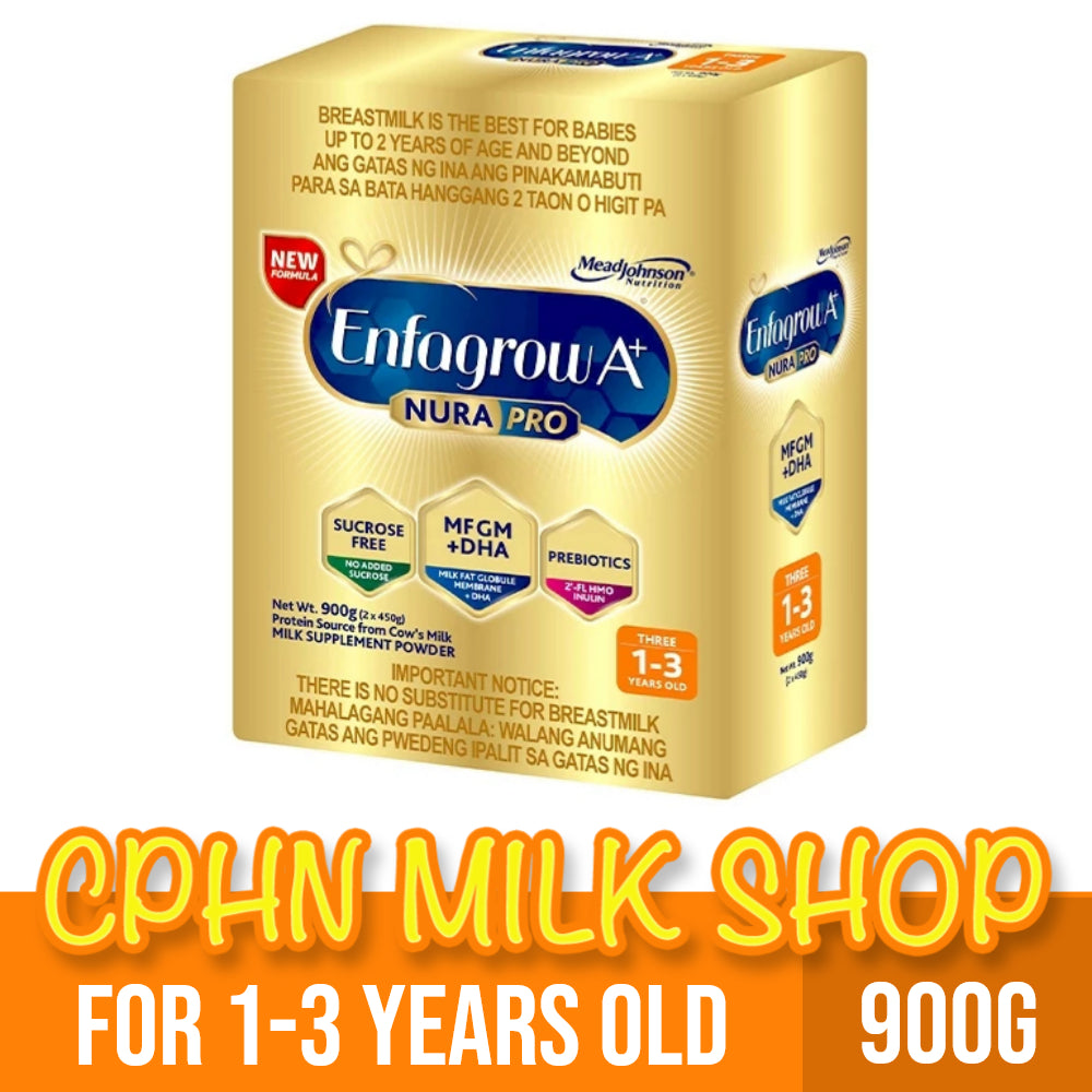 Enfagrow A+ Three NuraPro 900g for 1-3 Years Old Milk Supplement