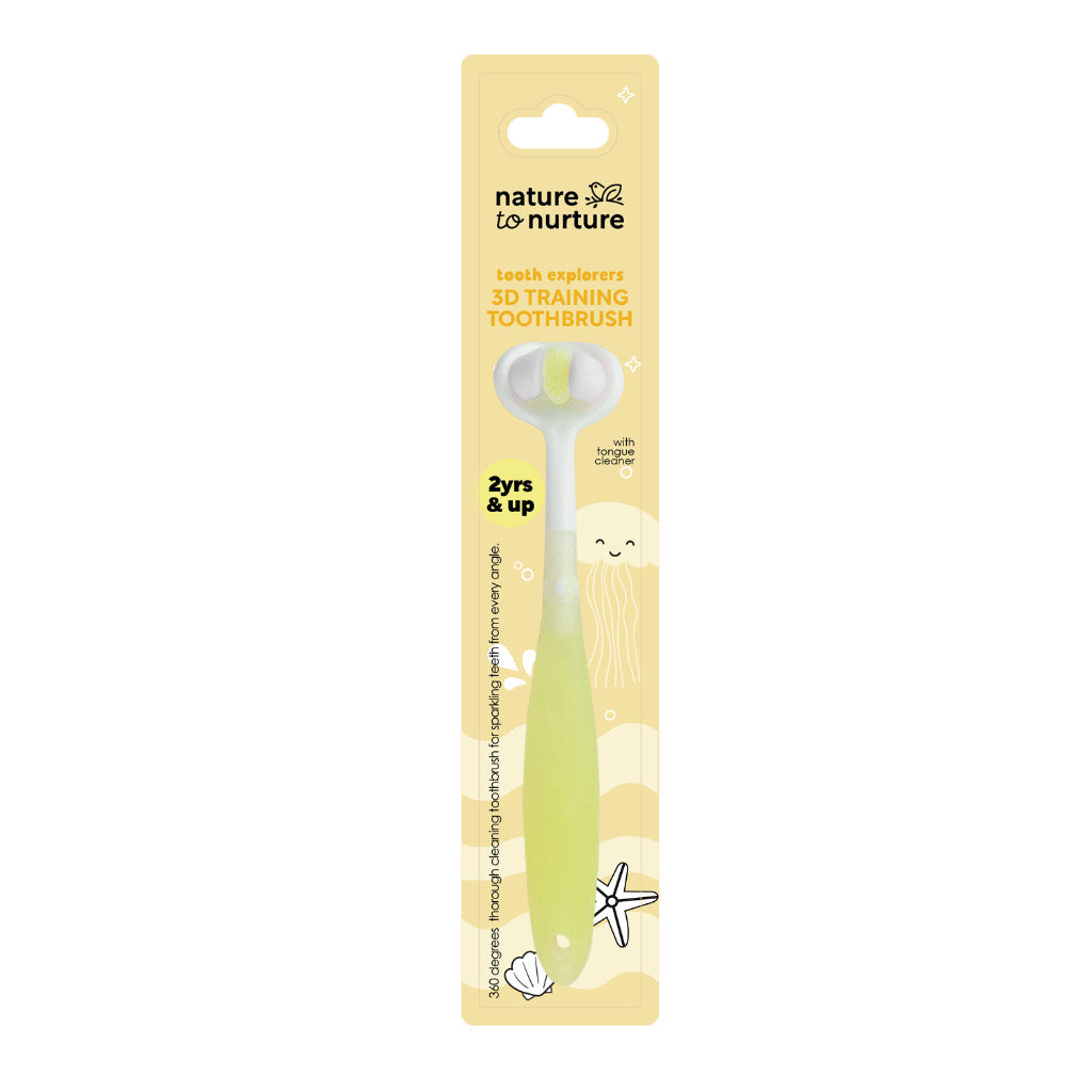 Nature to Nurture Tooth Explorers 3D Training Toothbrush-YELLOW