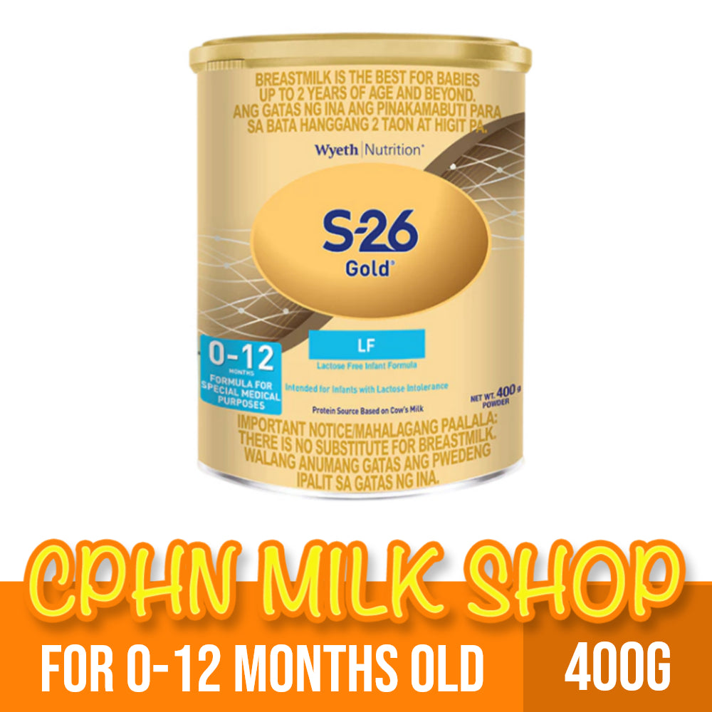 S-26 LF GOLD 400g for 0-12 Months Old Infant Formula Lactose-Free