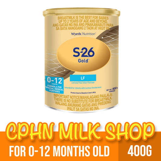 S-26 LF GOLD 400g for 0-12 Months Old Infant Formula Lactose-Free